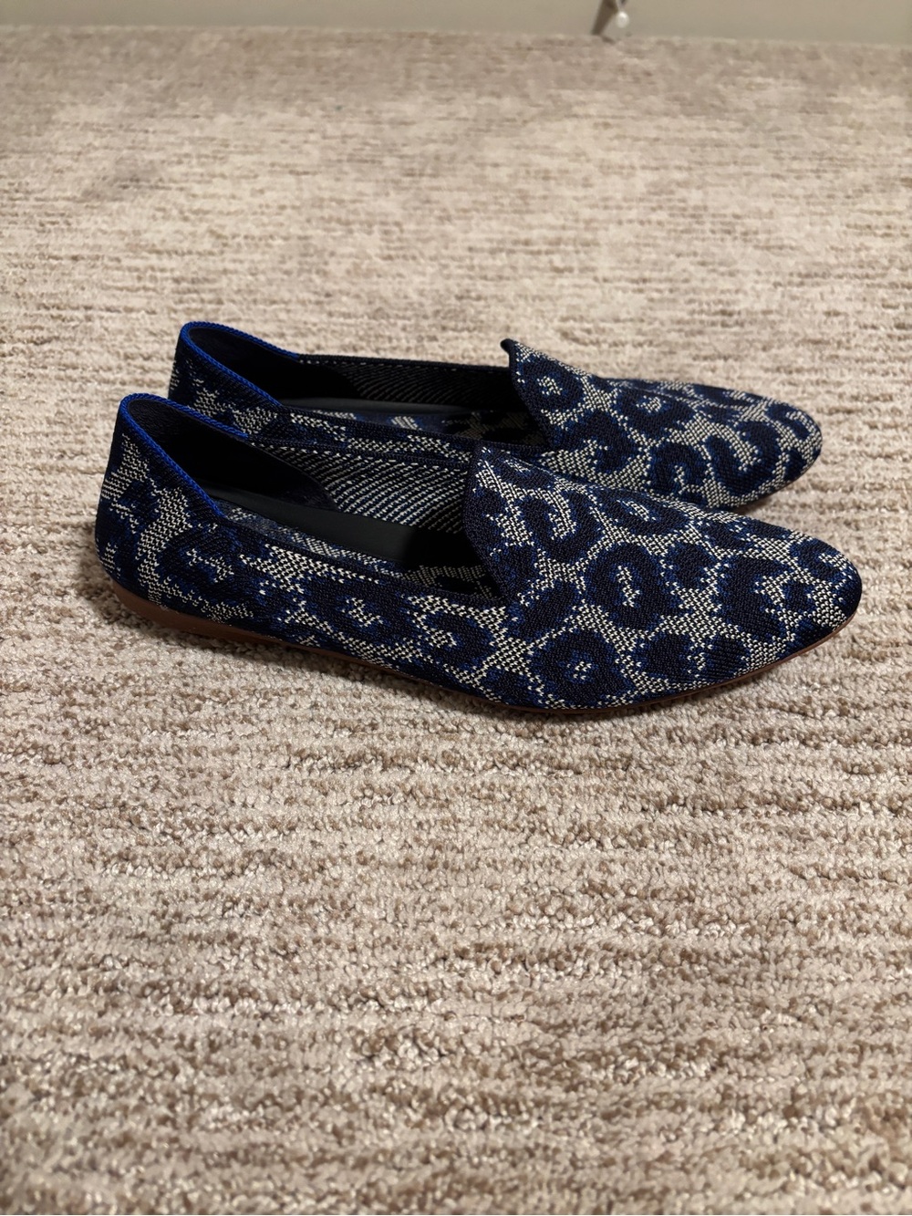 Rothy’s The Almond Loafer in indigo cat